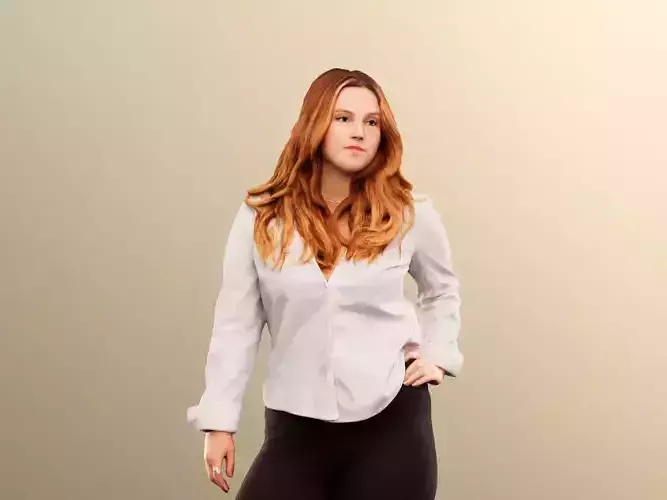 Mina 12450 - Elegant Young Woman Standing