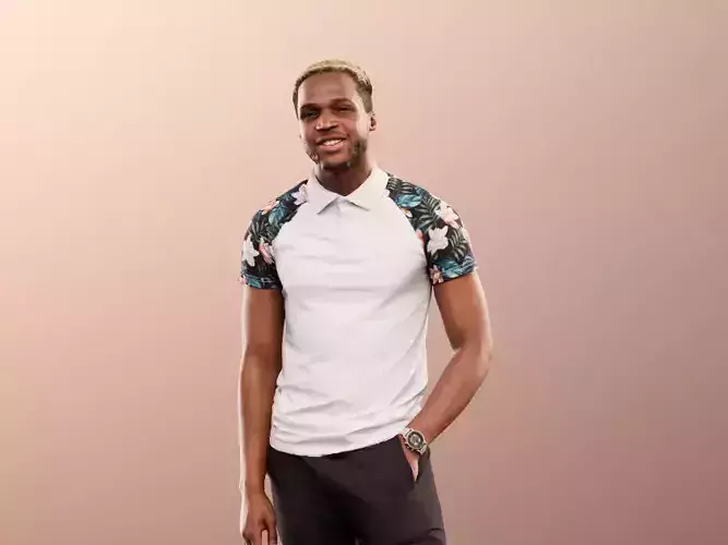 Maverick 12157 - Standing Casual Black Man