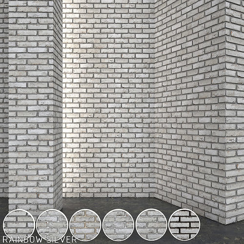 Vandersanden Brick Rainbow Silver Texture