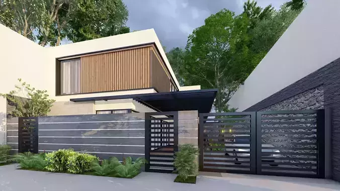 contemporary villa