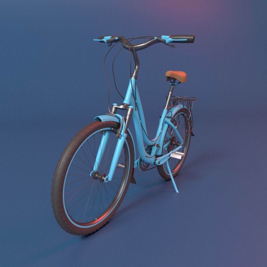 Vintage Bicycle  3D model_1
