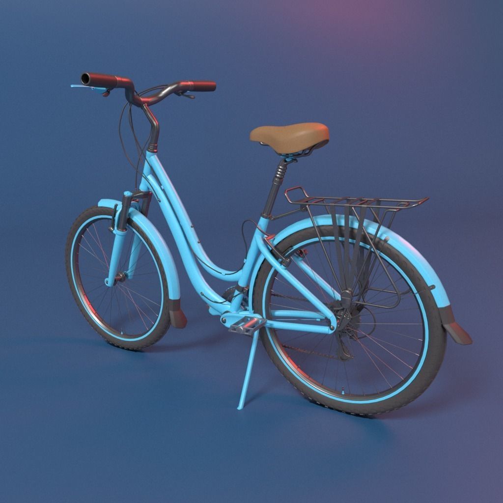 Vintage Bicycle  3D model_2