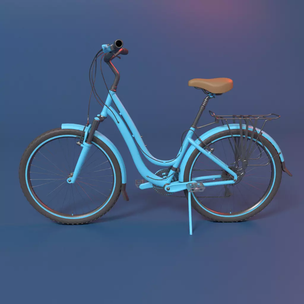 Vintage Bicycle  3D model_0
