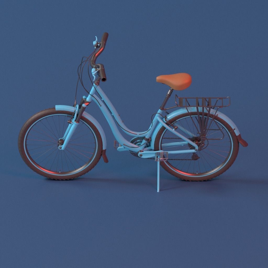 Vintage Bicycle  3D model_8