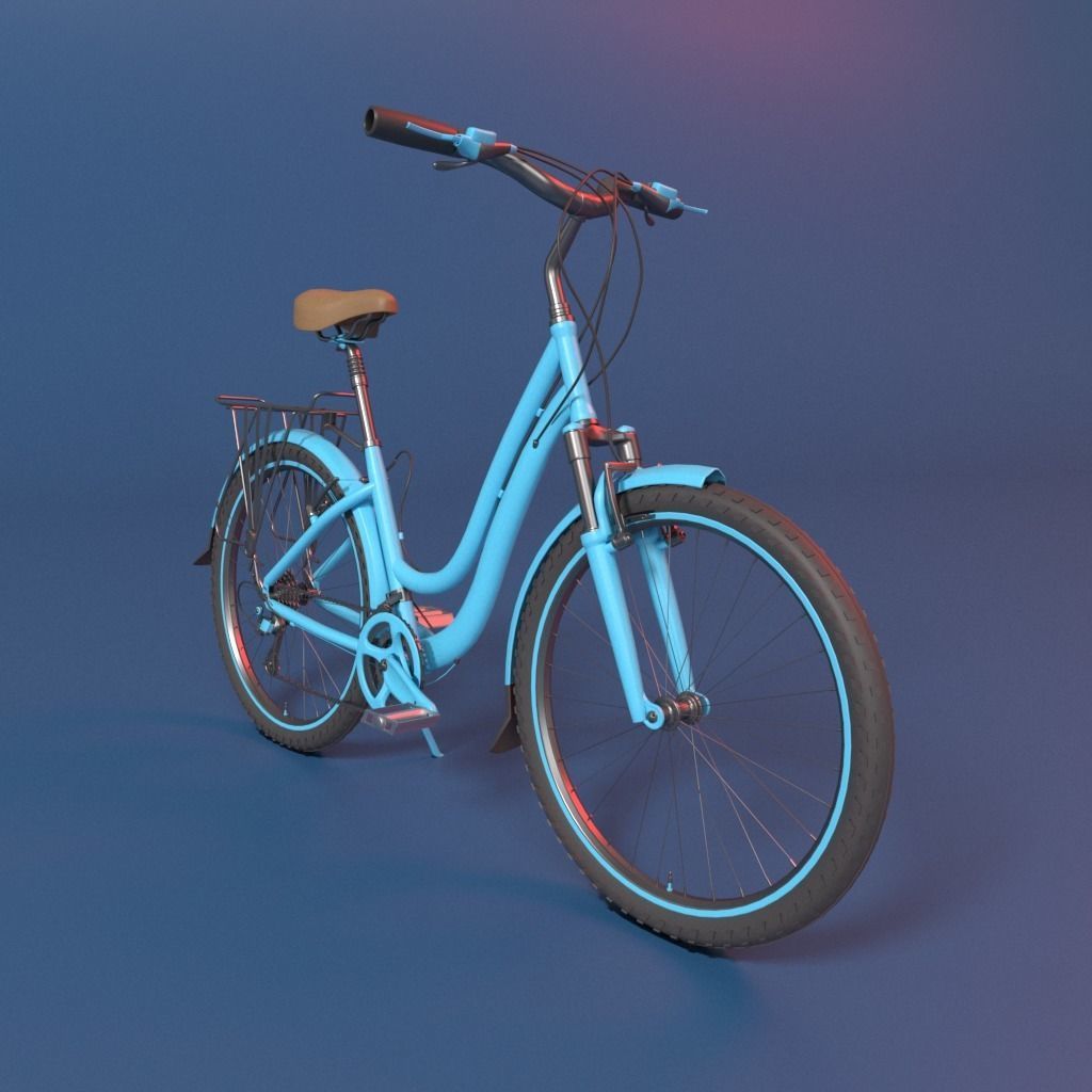 Vintage Bicycle  3D model_5
