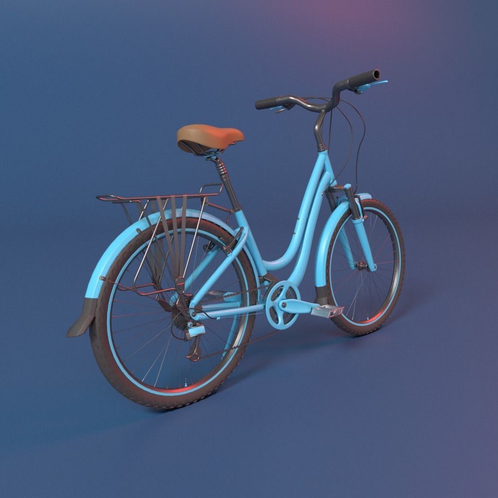 Vintage Bicycle  3D model_4