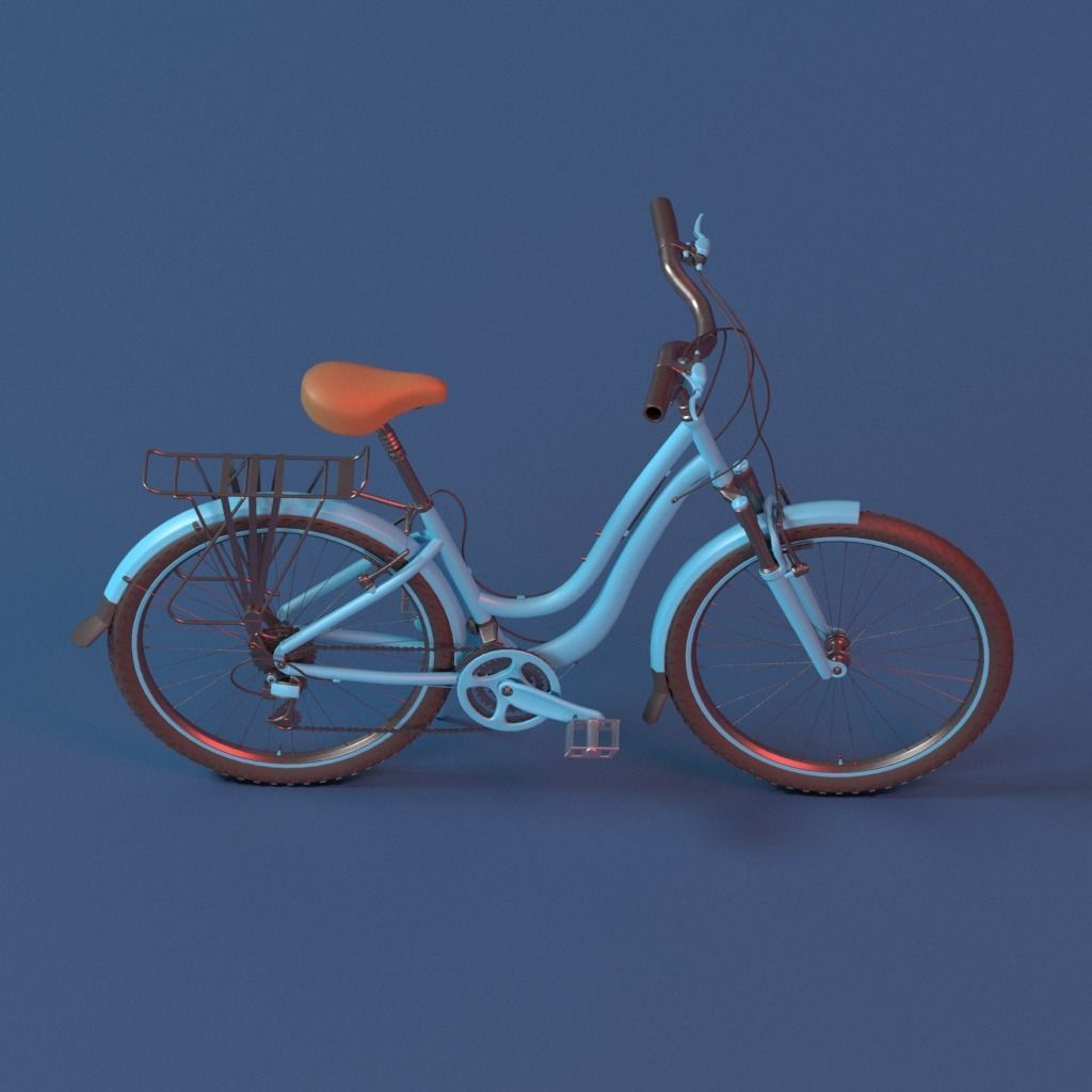 Vintage Bicycle  3D model_7