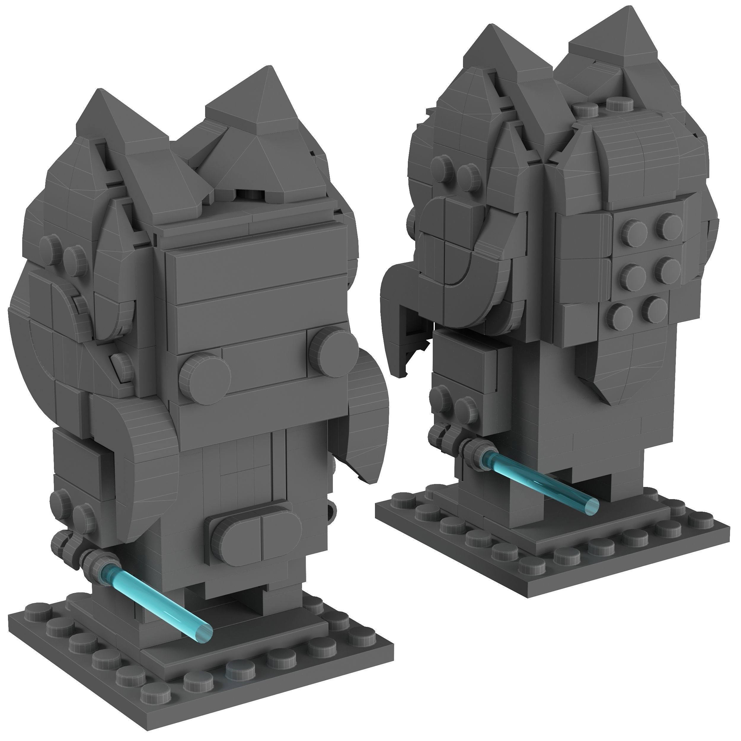 Lego Brickheadz - 40539 Ahsoka Tano 3D model_1