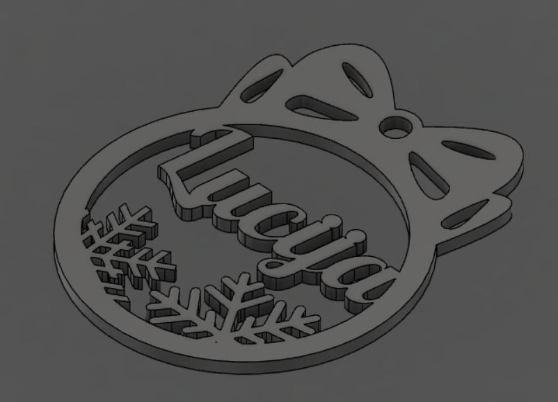 Custom christmas ornament 3D print model_2