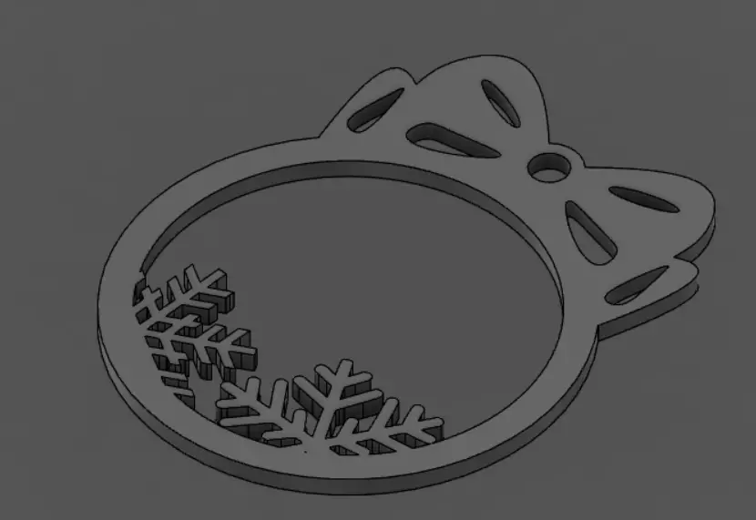 Custom christmas ornament 3D print model_0