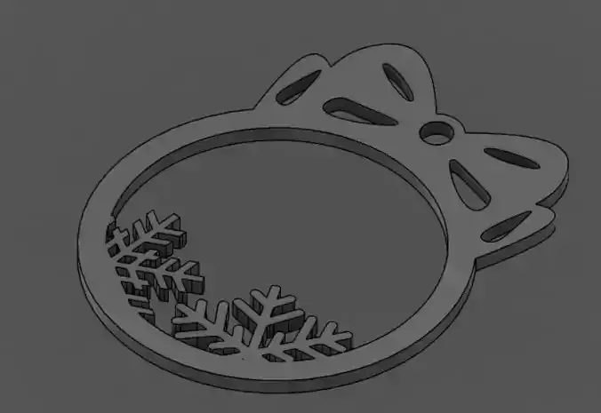 Custom christmas ornament 3D print model Custom christmas ornament 3D print model