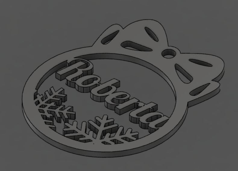 Custom christmas ornament 3D print model_3