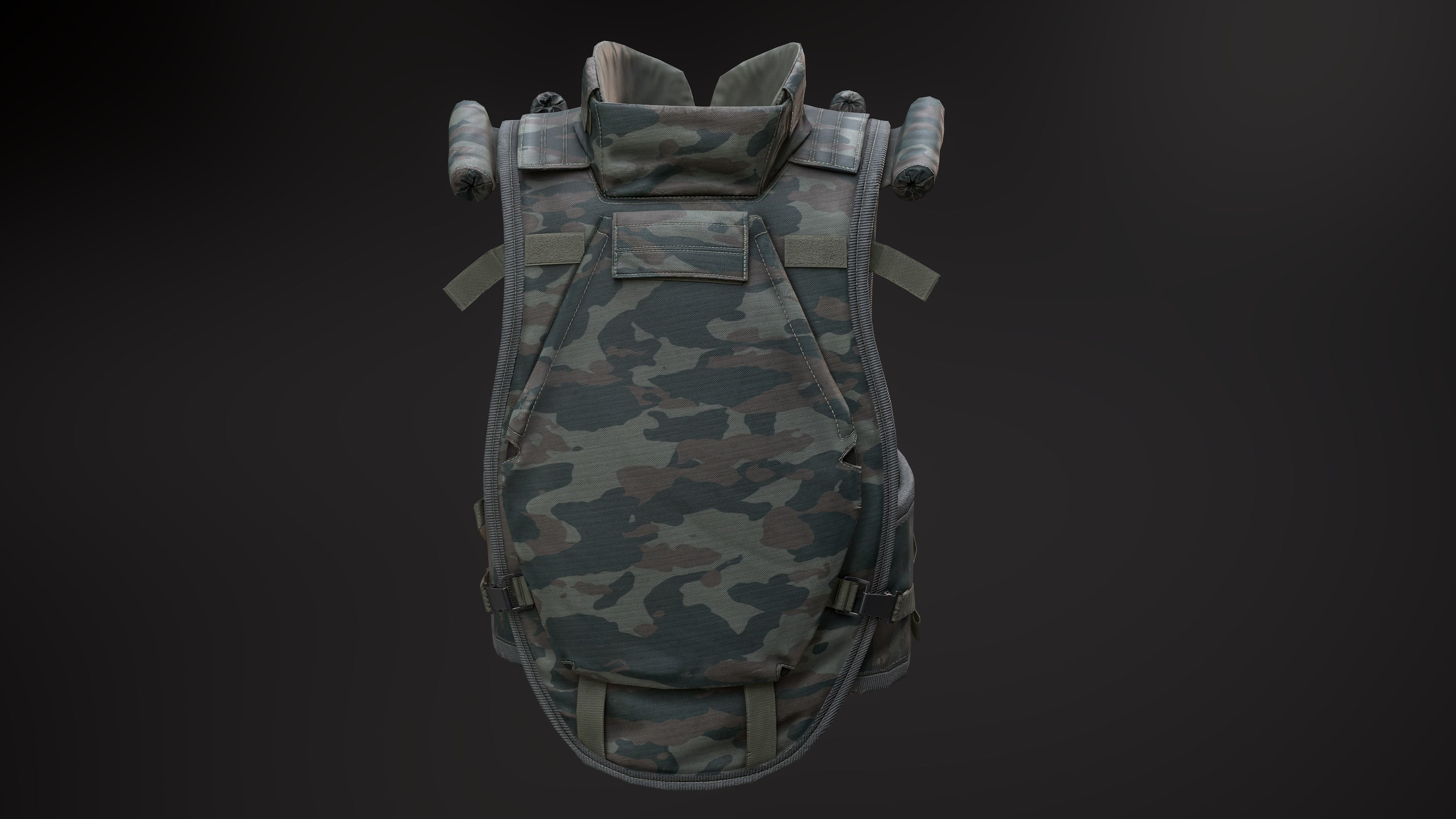 6B13 Assault Body Armor Low-poly 3D model_1