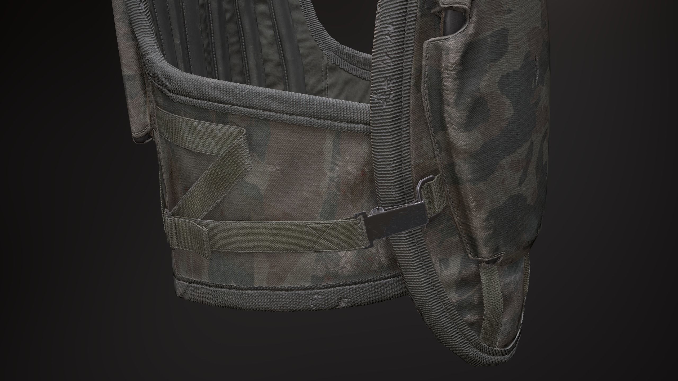 6B13 Assault Body Armor Low-poly 3D model_12