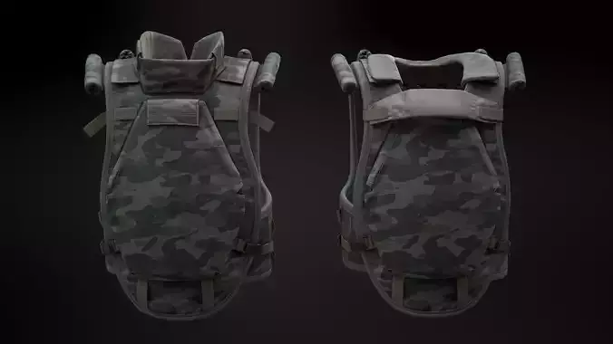 6B13  Assault Body Armor  Low-poly 3D model