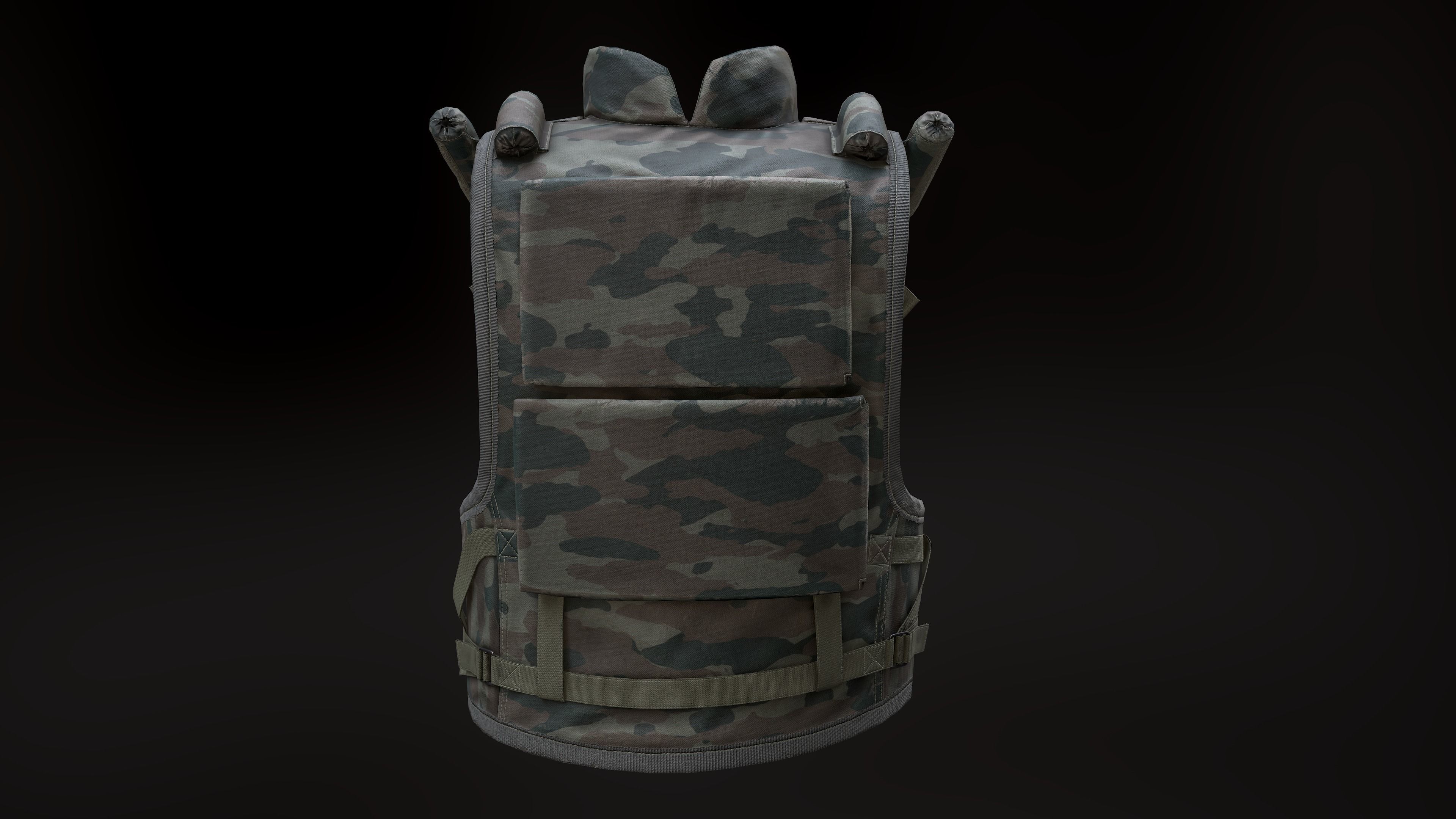 6B13 Assault Body Armor Low-poly 3D model_6