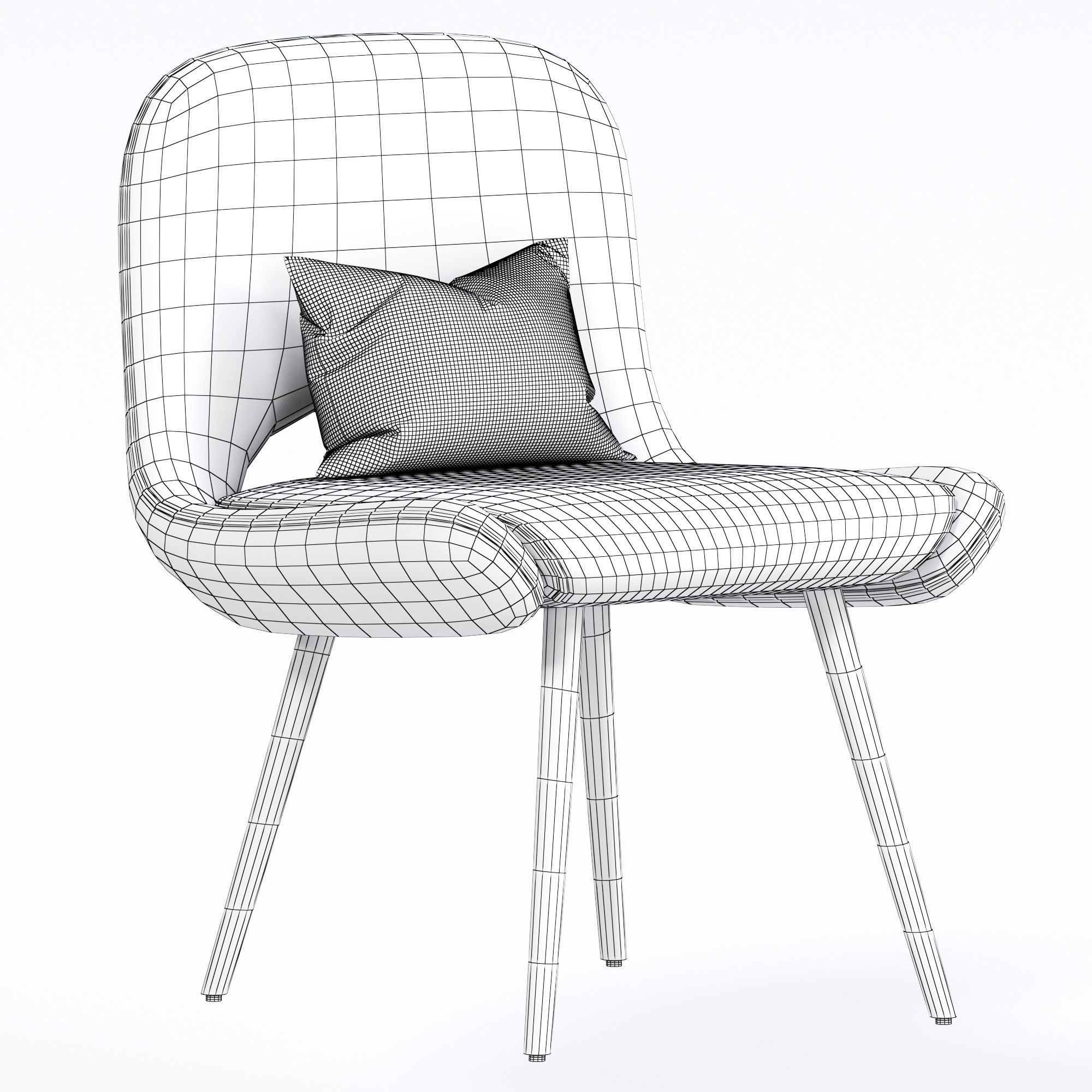 Bliss Side Chair 3D model_6