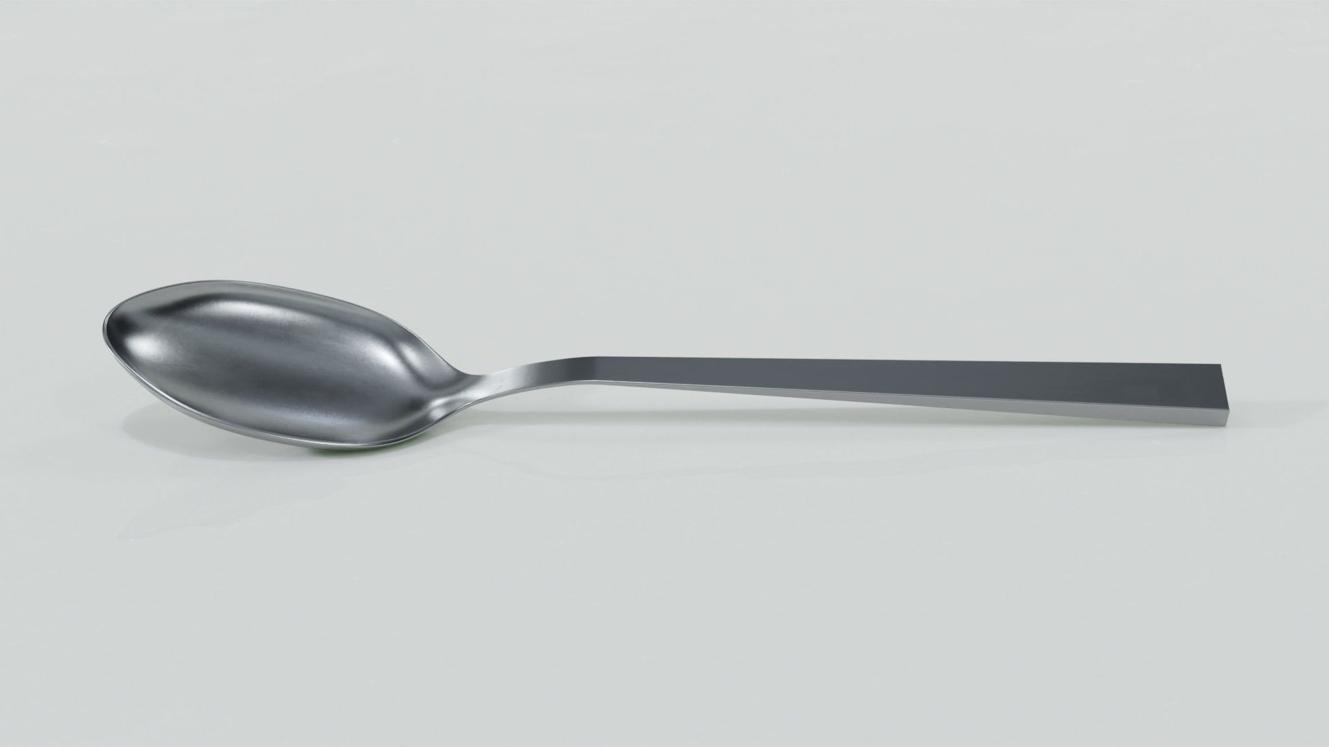 Spoon Low-poly 3D model_1