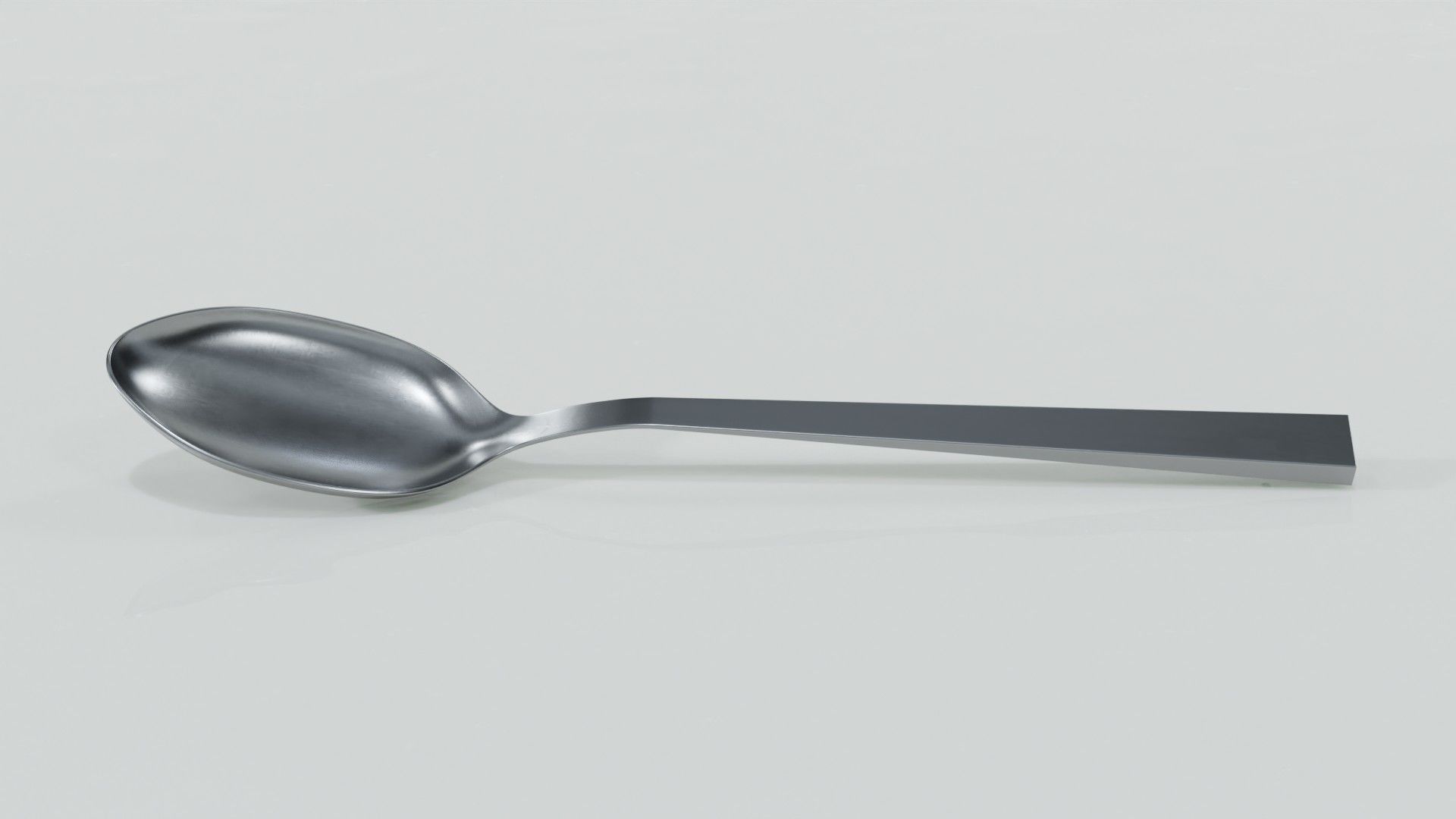 Spoon Low-poly 3D model_4