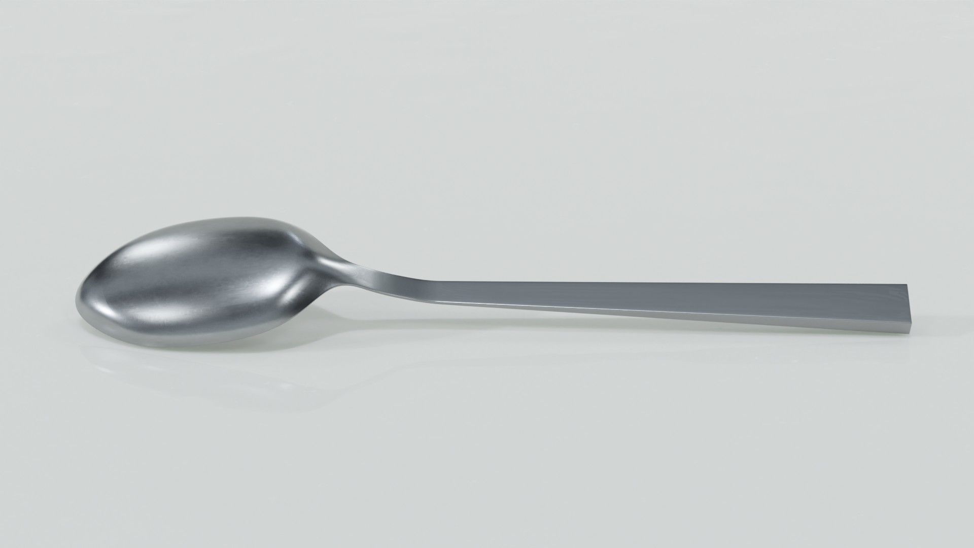 Spoon Low-poly 3D model_3