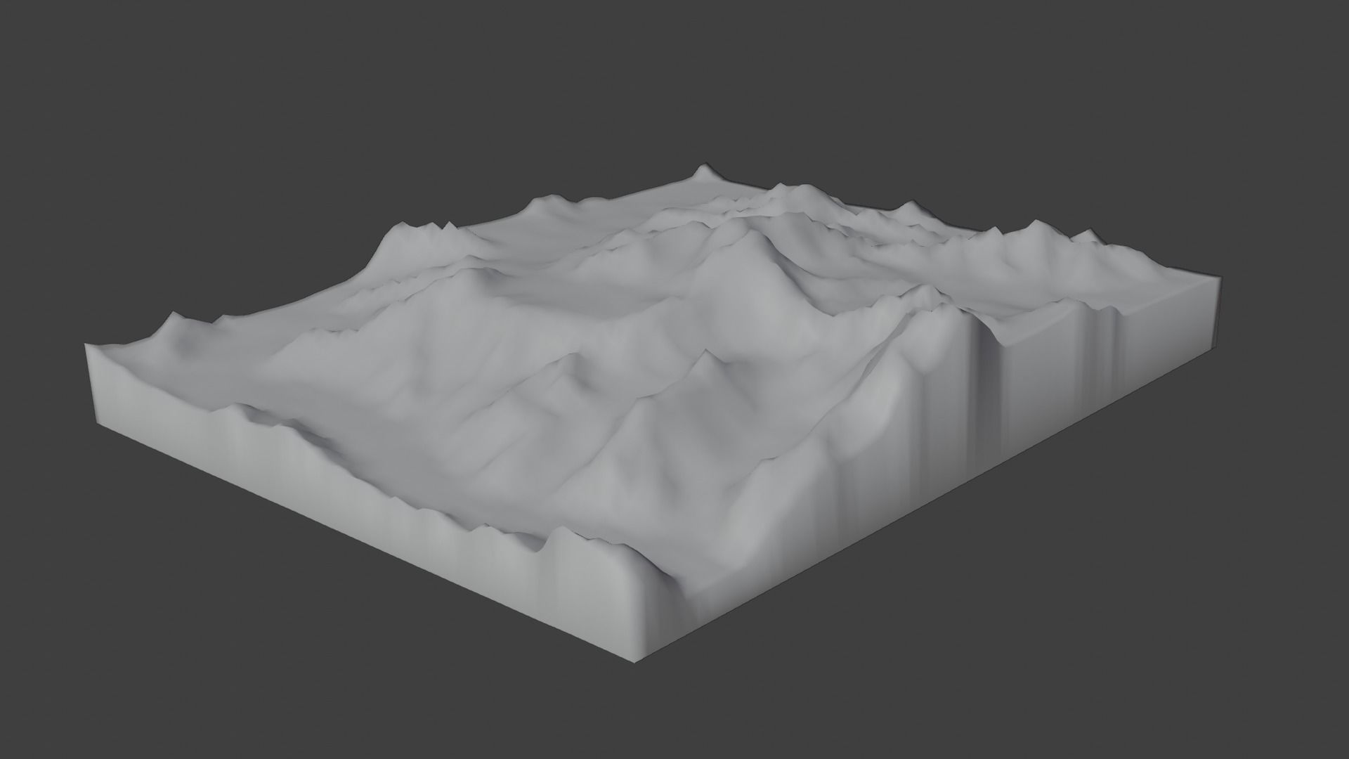 Ghent Kangri Mountain Low-poly 3D model_9