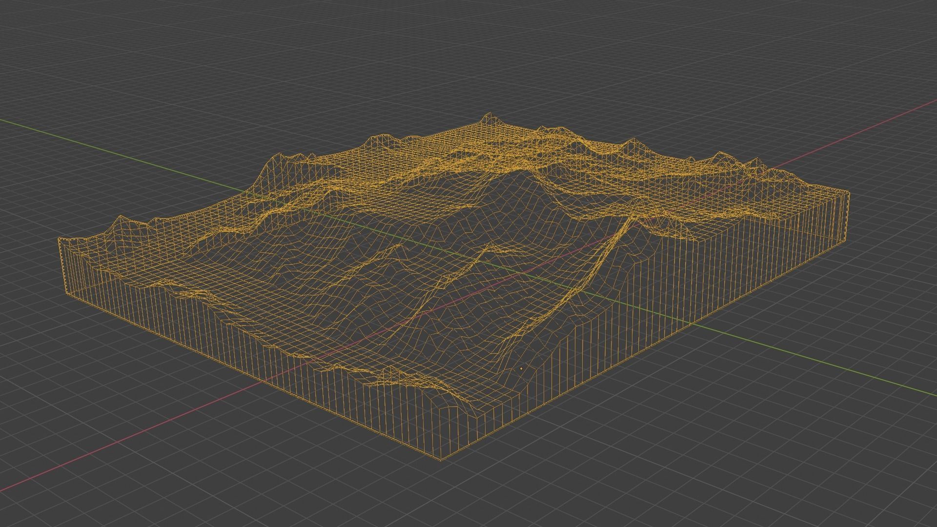 Ghent Kangri Mountain Low-poly 3D model_8