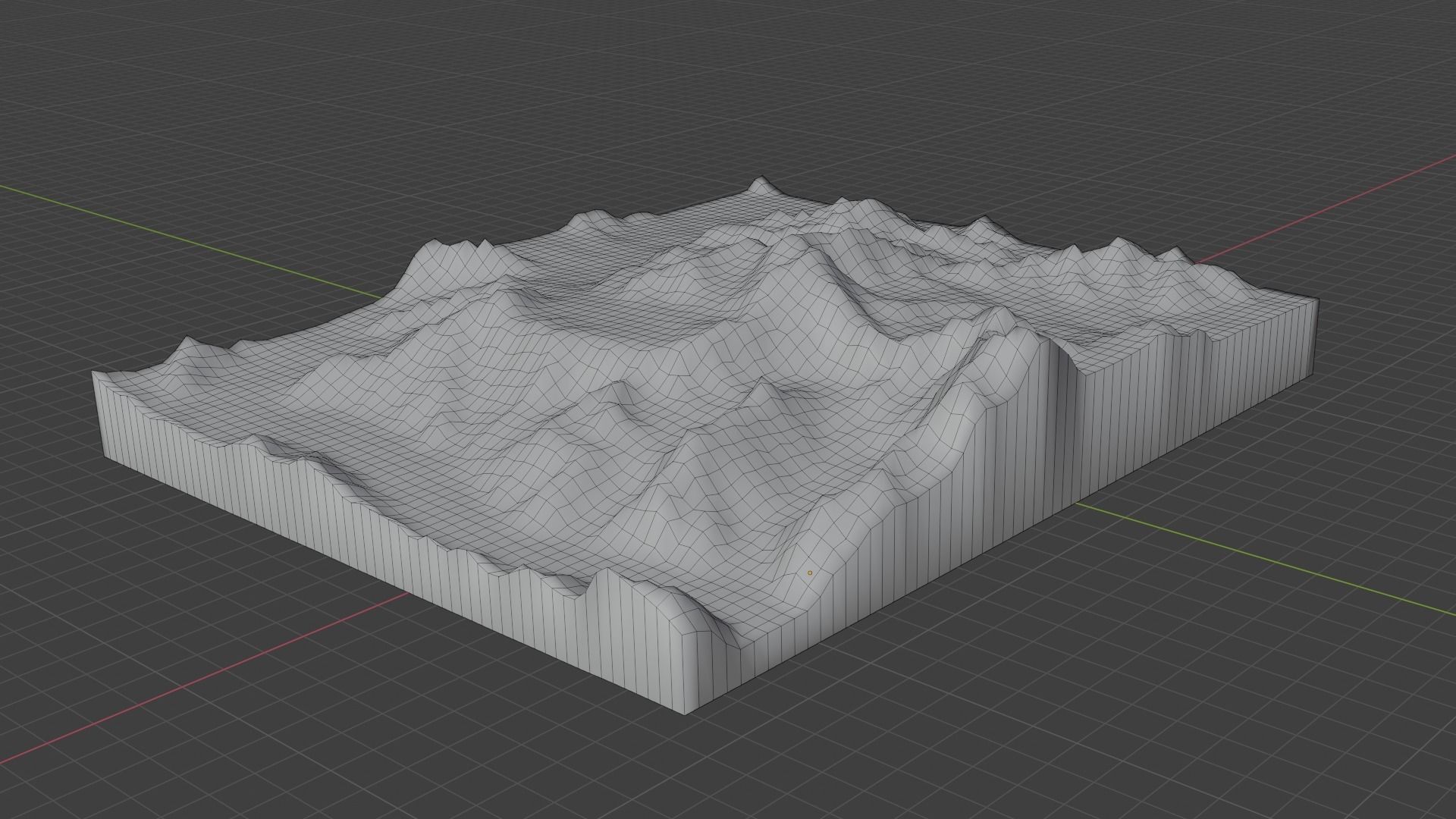 Ghent Kangri Mountain Low-poly 3D model_7