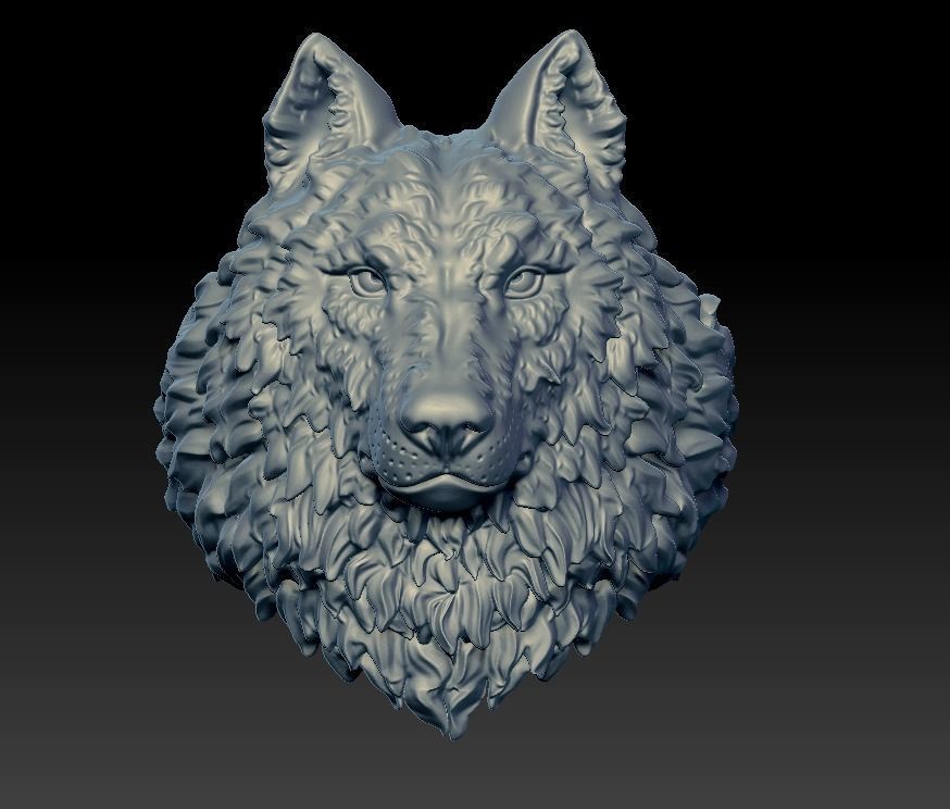 Wolf head ring mens womens  3D print model_5