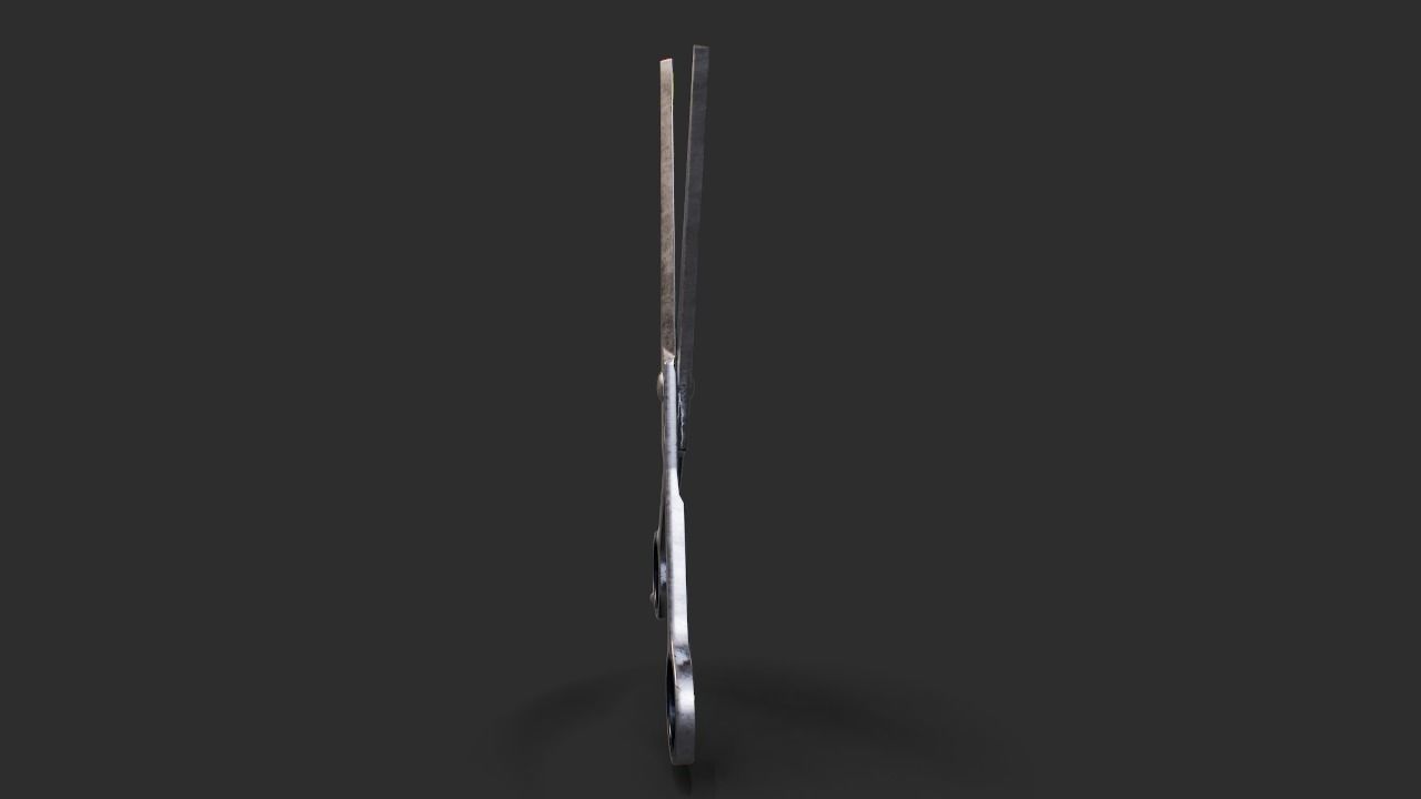 Barber Tool Low-poly 3D model_12