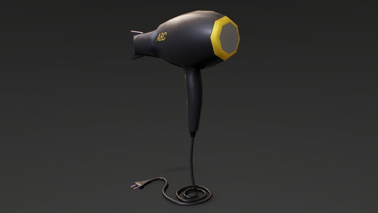 Barber Tool Low-poly 3D model_4