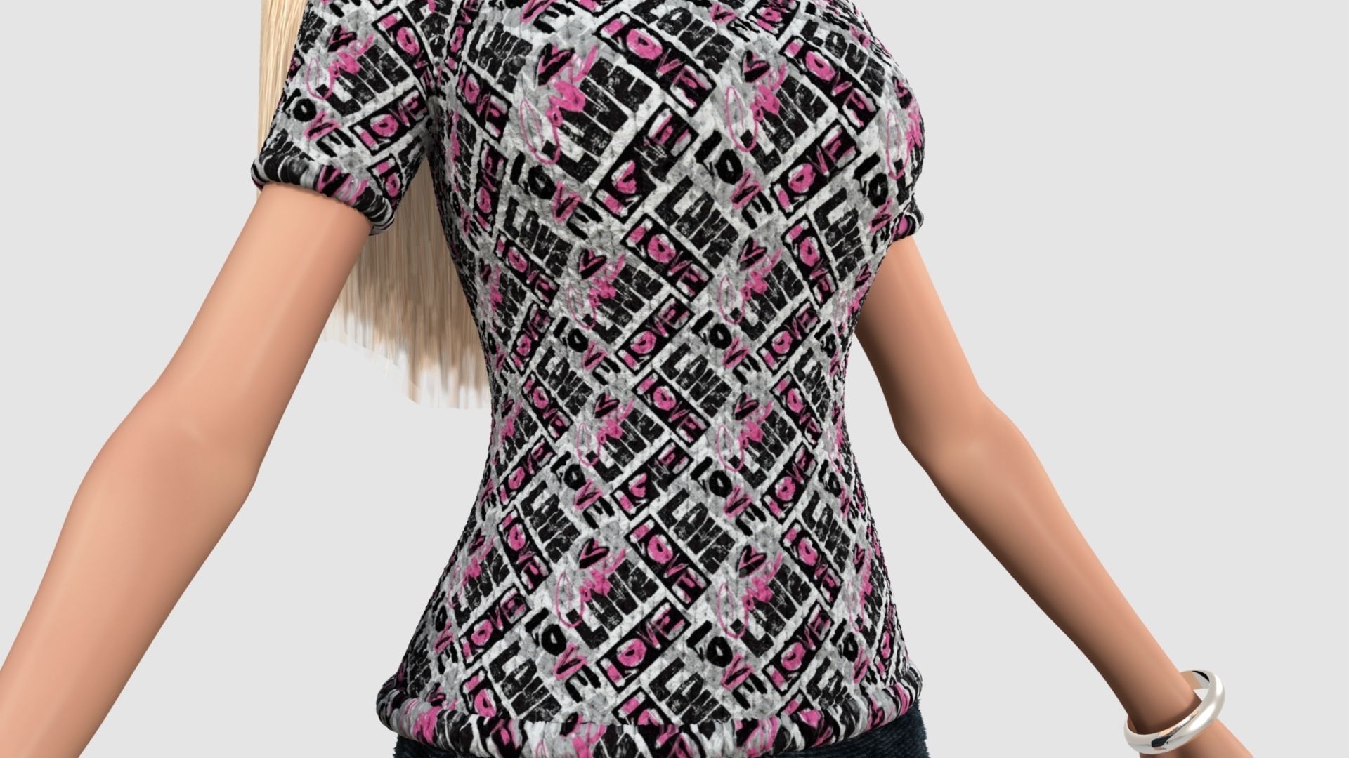 Barbie  Doll 3D model_47