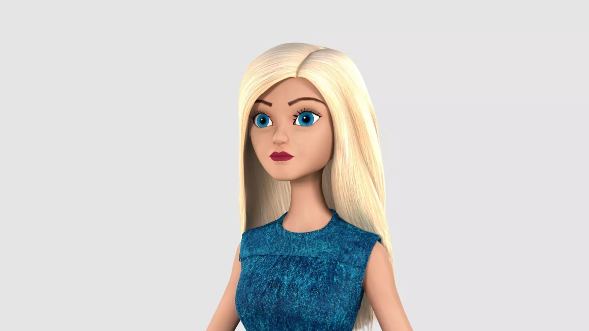 Barbie  Doll 3D model_0