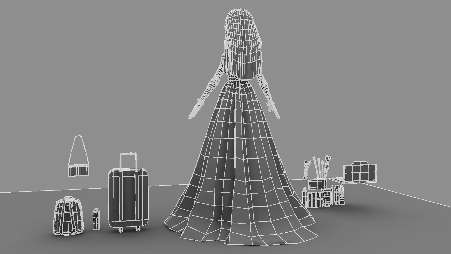 Barbie  Doll 3D model_44