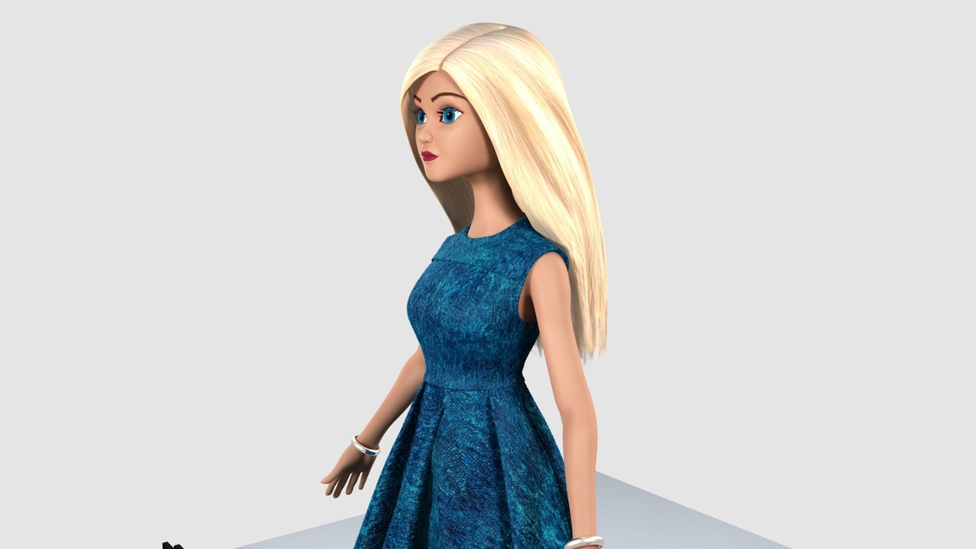 Barbie  Doll 3D model_26