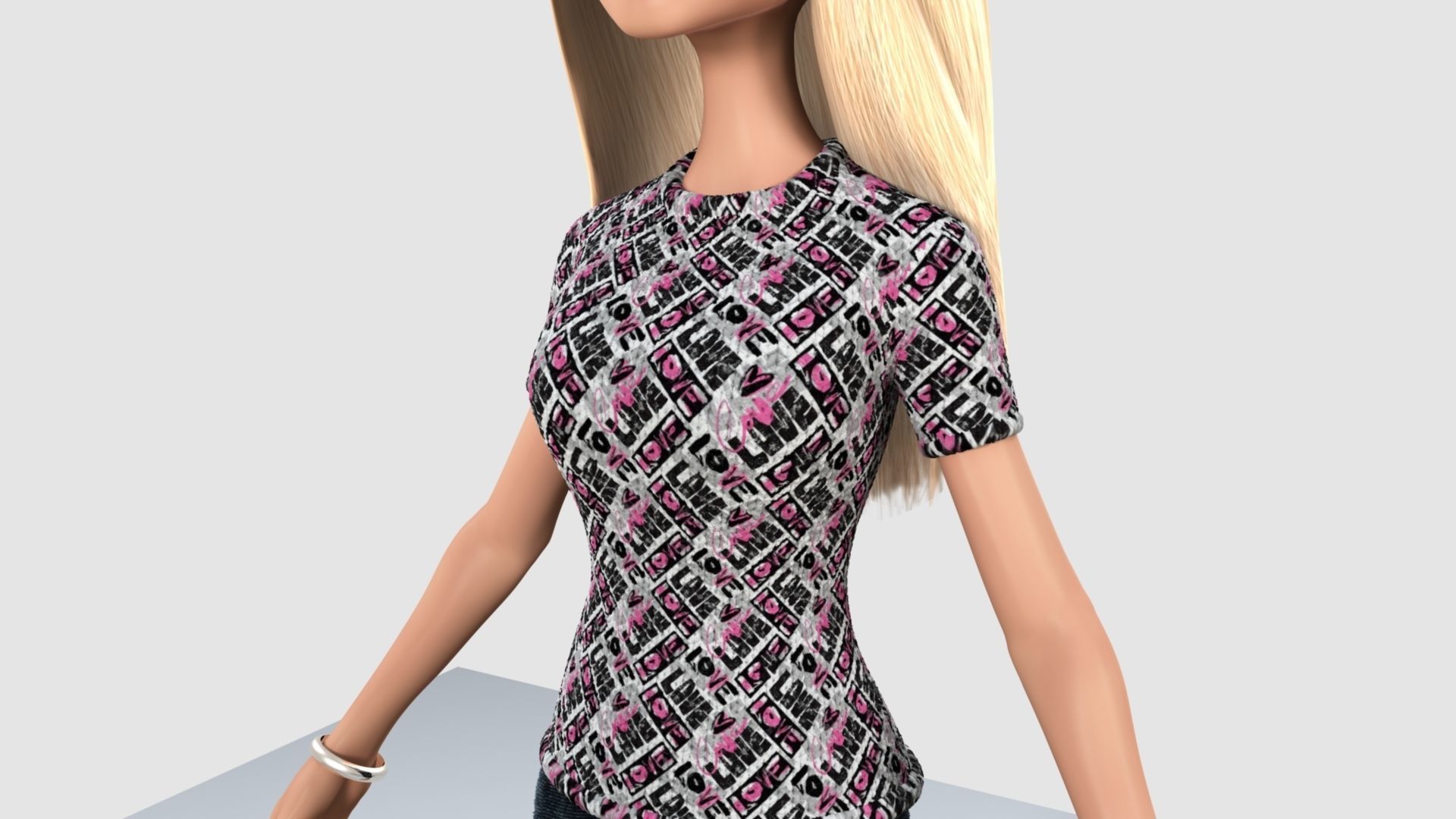 Barbie  Doll 3D model_23