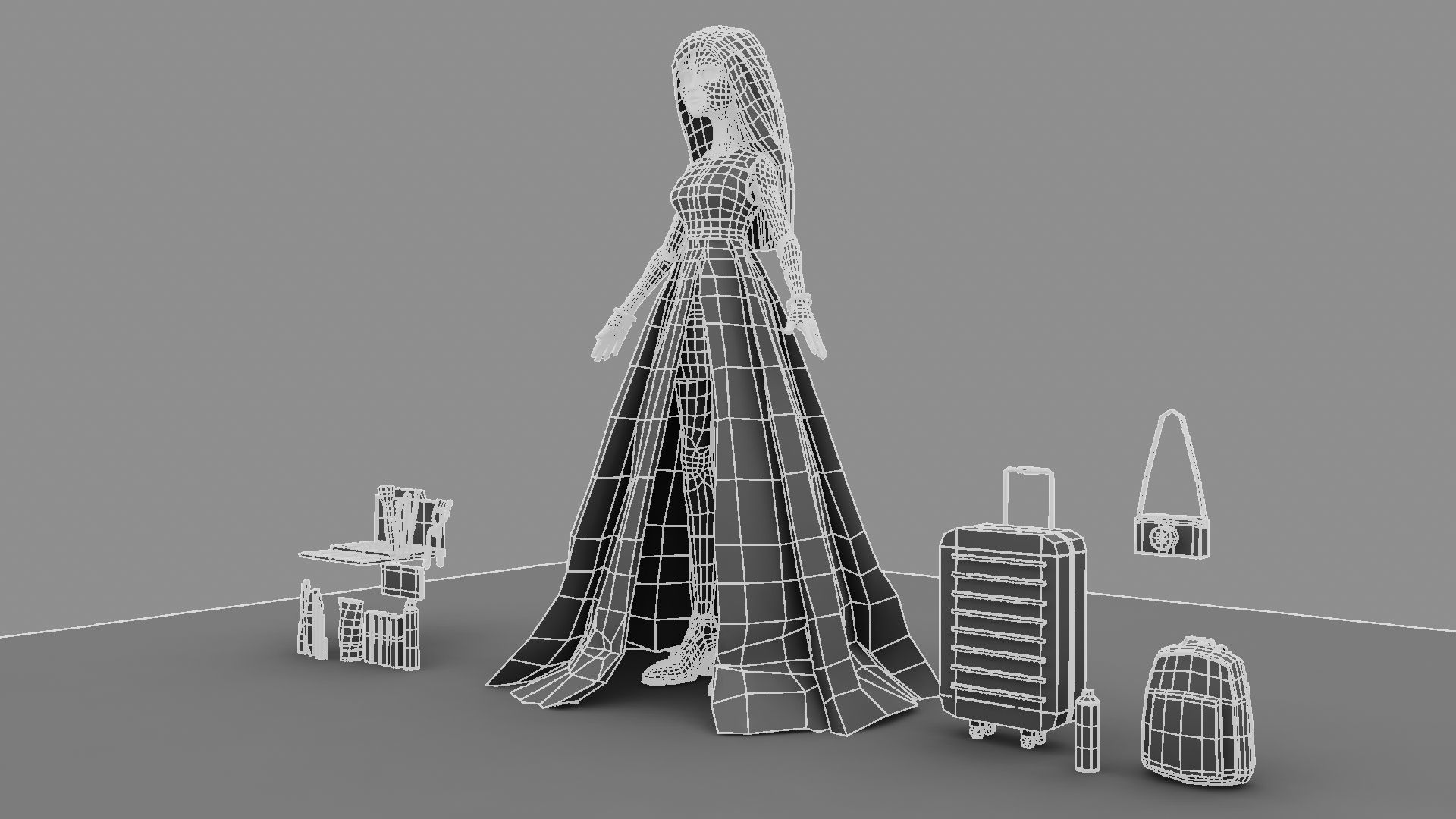 Barbie  Doll 3D model_45