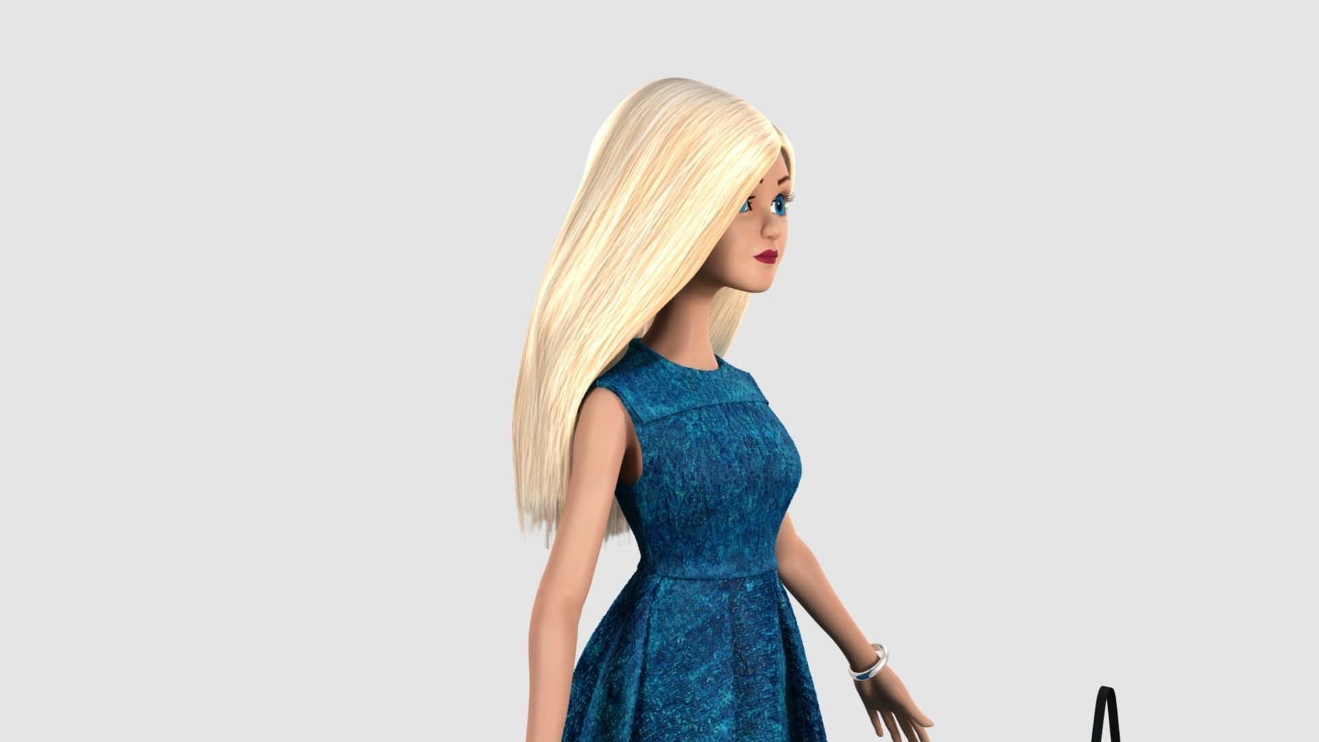 Barbie  Doll 3D model_13