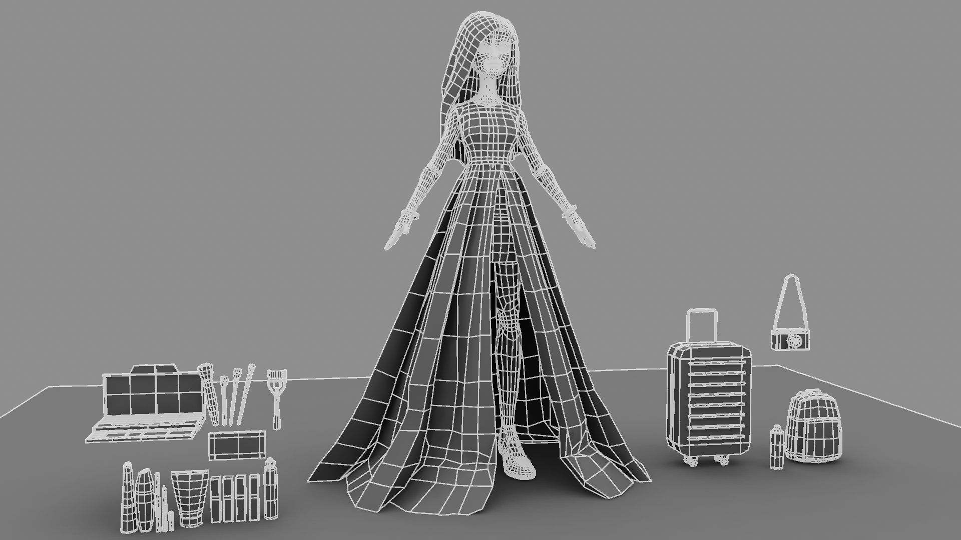 Barbie  Doll 3D model_46