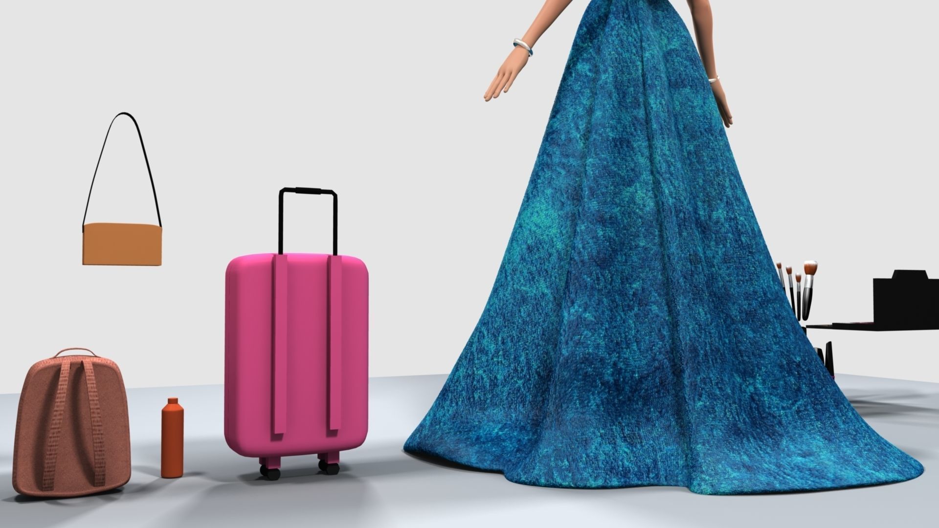 Barbie  Doll 3D model_33