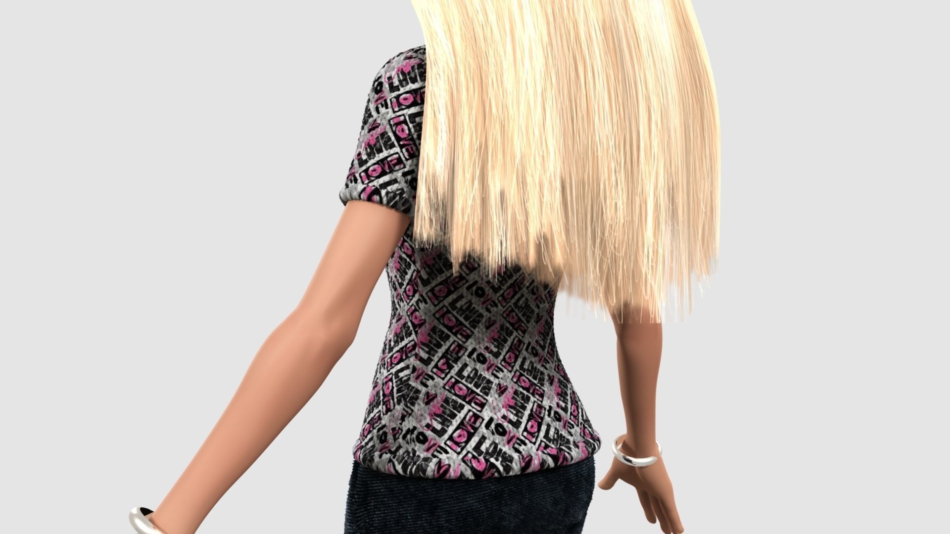 Barbie  Doll 3D model_20