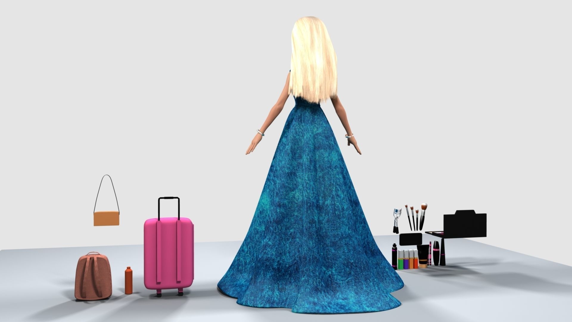 Barbie  Doll 3D model_27