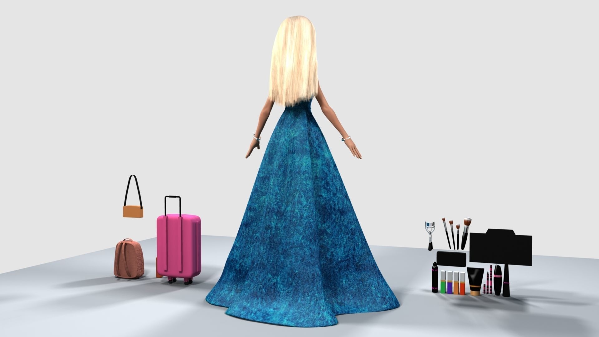 Barbie  Doll 3D model_25