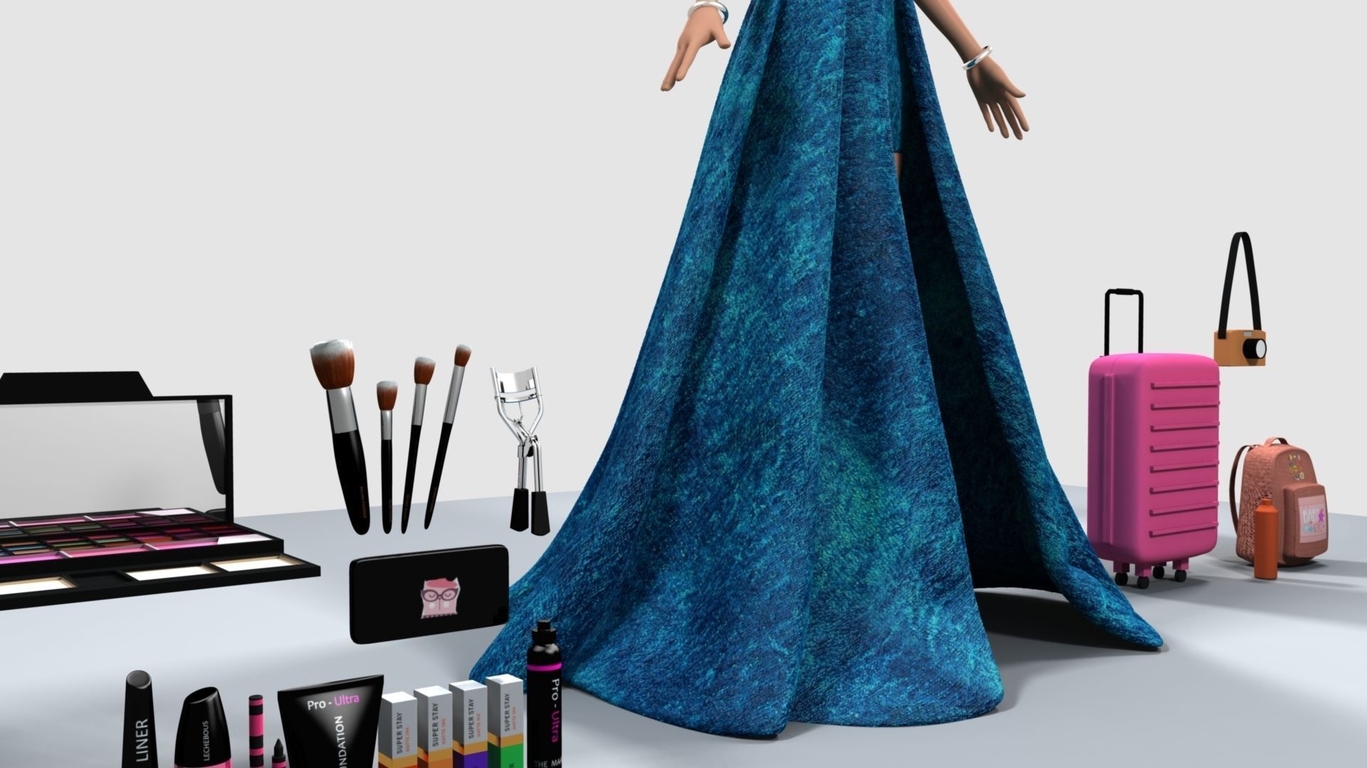 Barbie  Doll 3D model_22