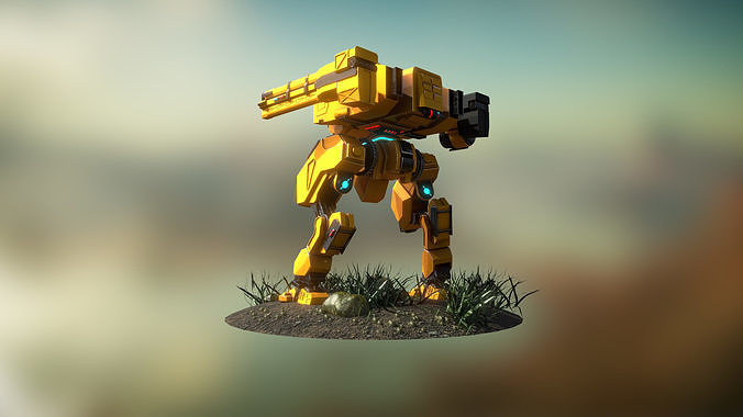 War Juggernaut robot mecha 3D model