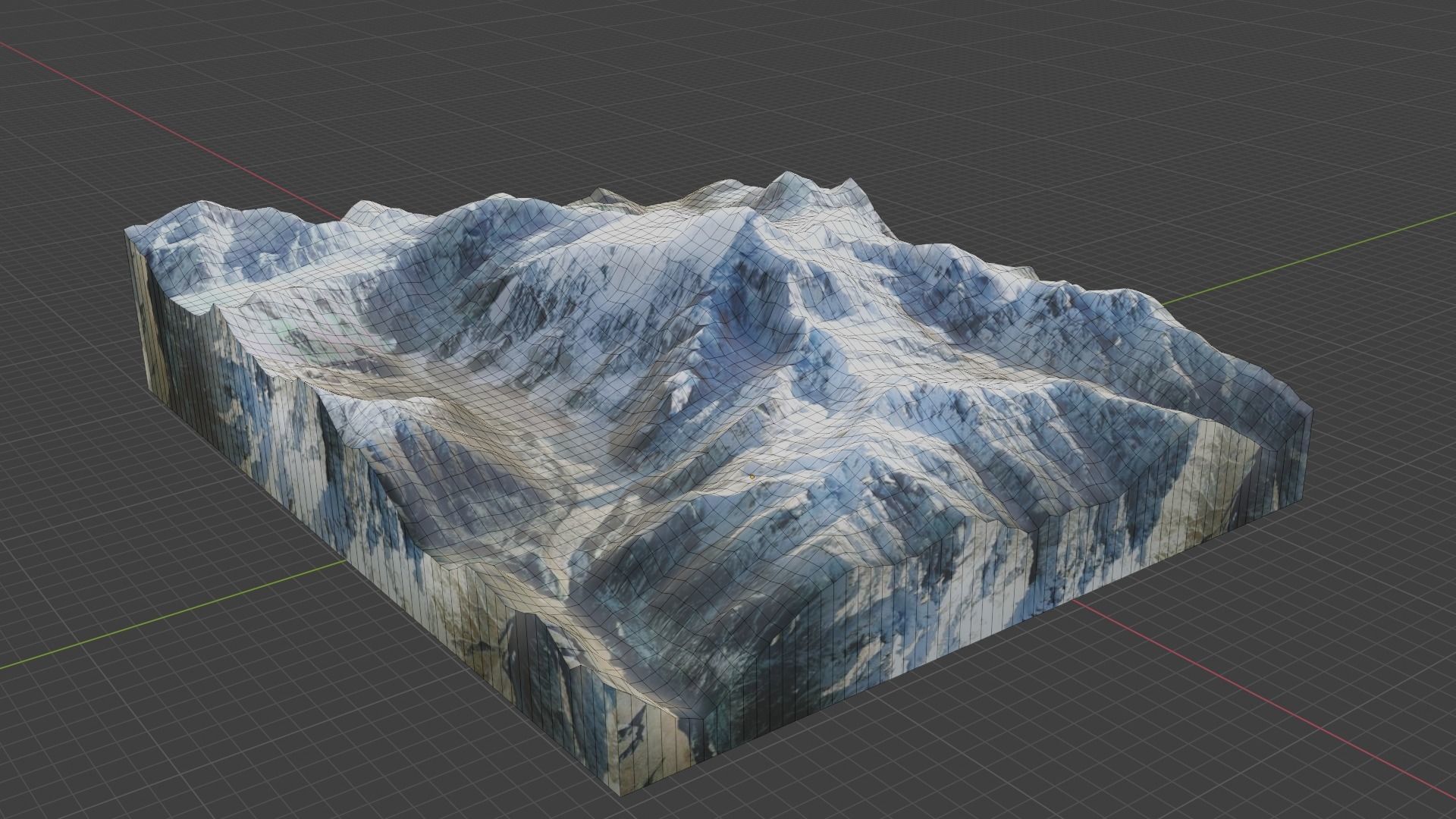 Haramosh Mountain Low-poly 3D model_6