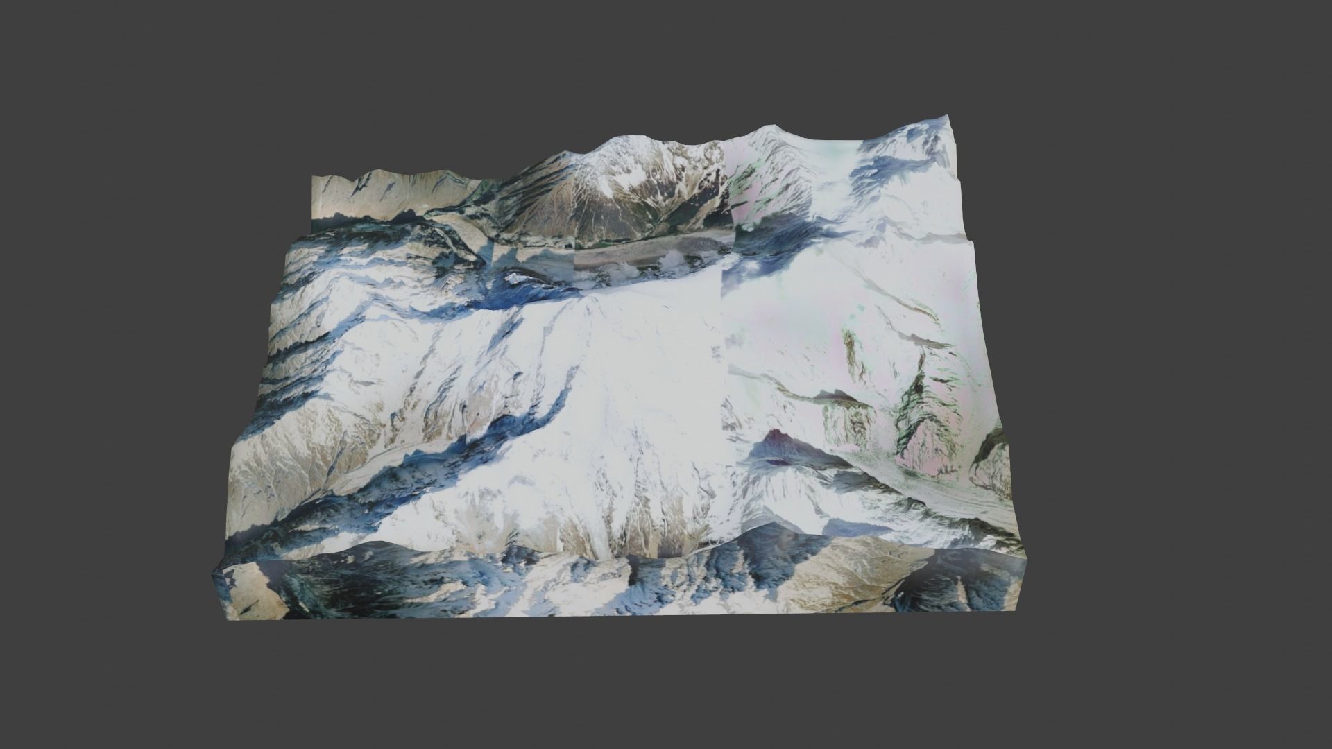 Haramosh Mountain Low-poly 3D model_5