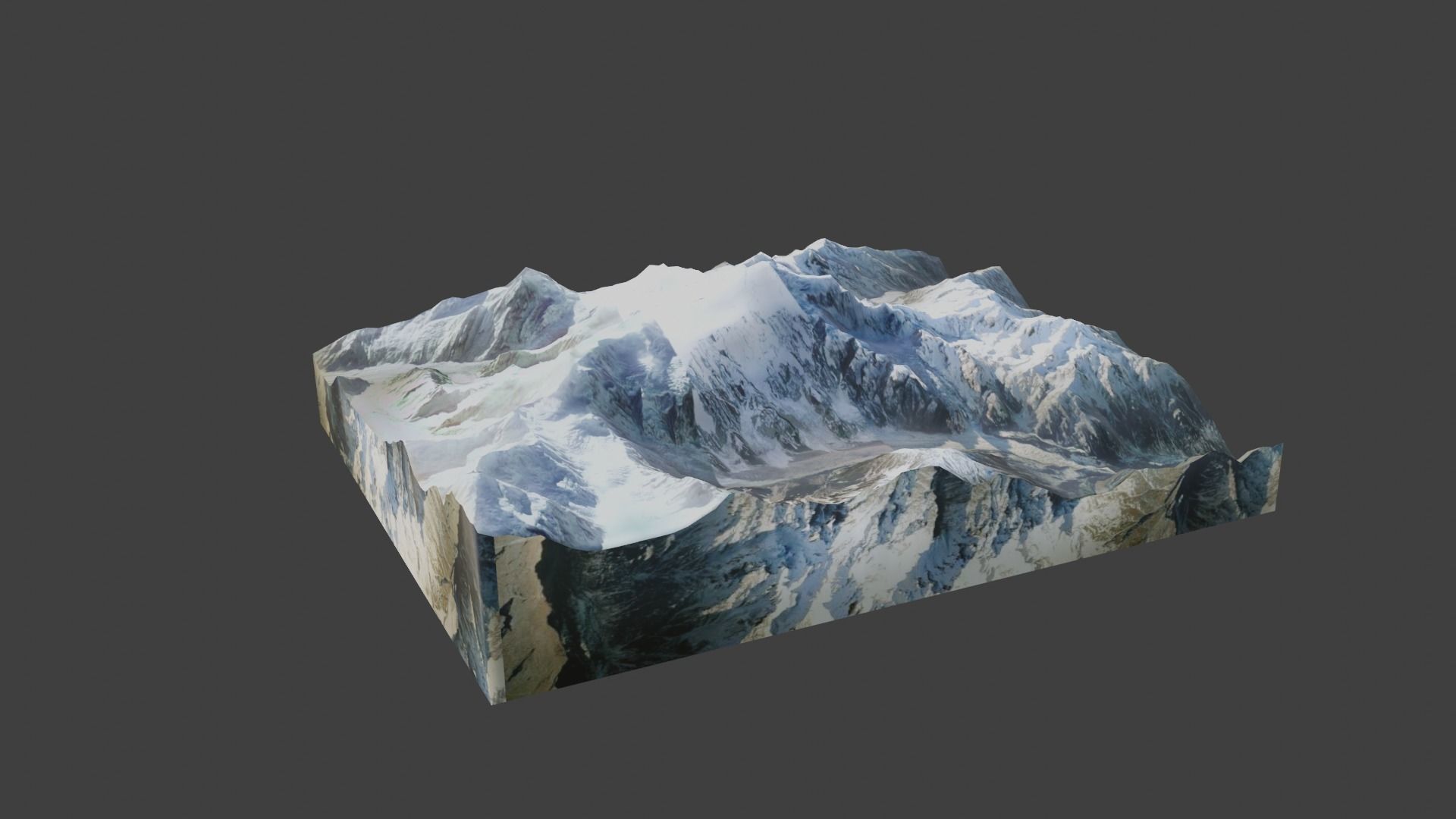Haramosh Mountain Low-poly 3D model_3