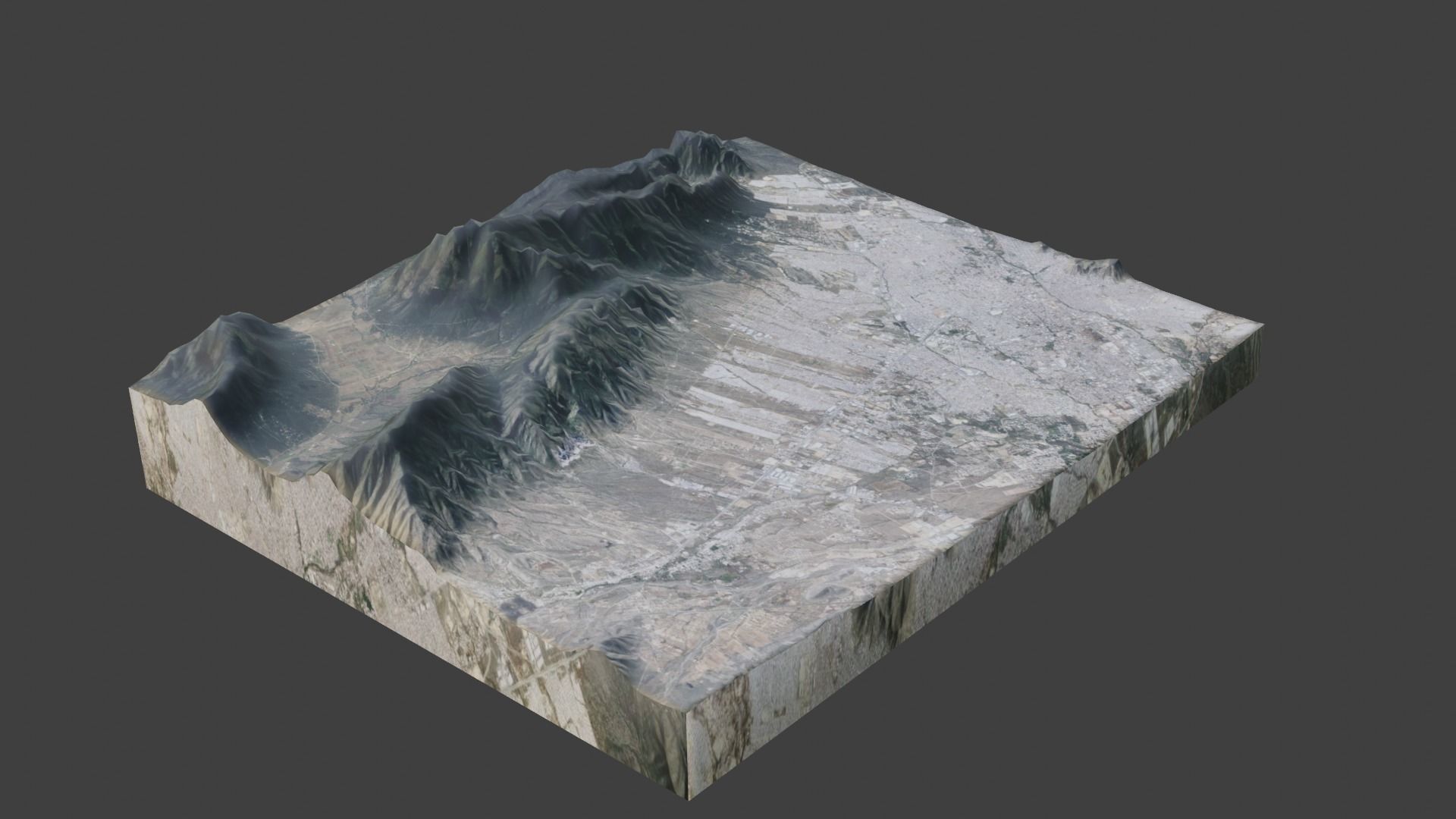Himalchuli Mountain Low-poly 3D model_1