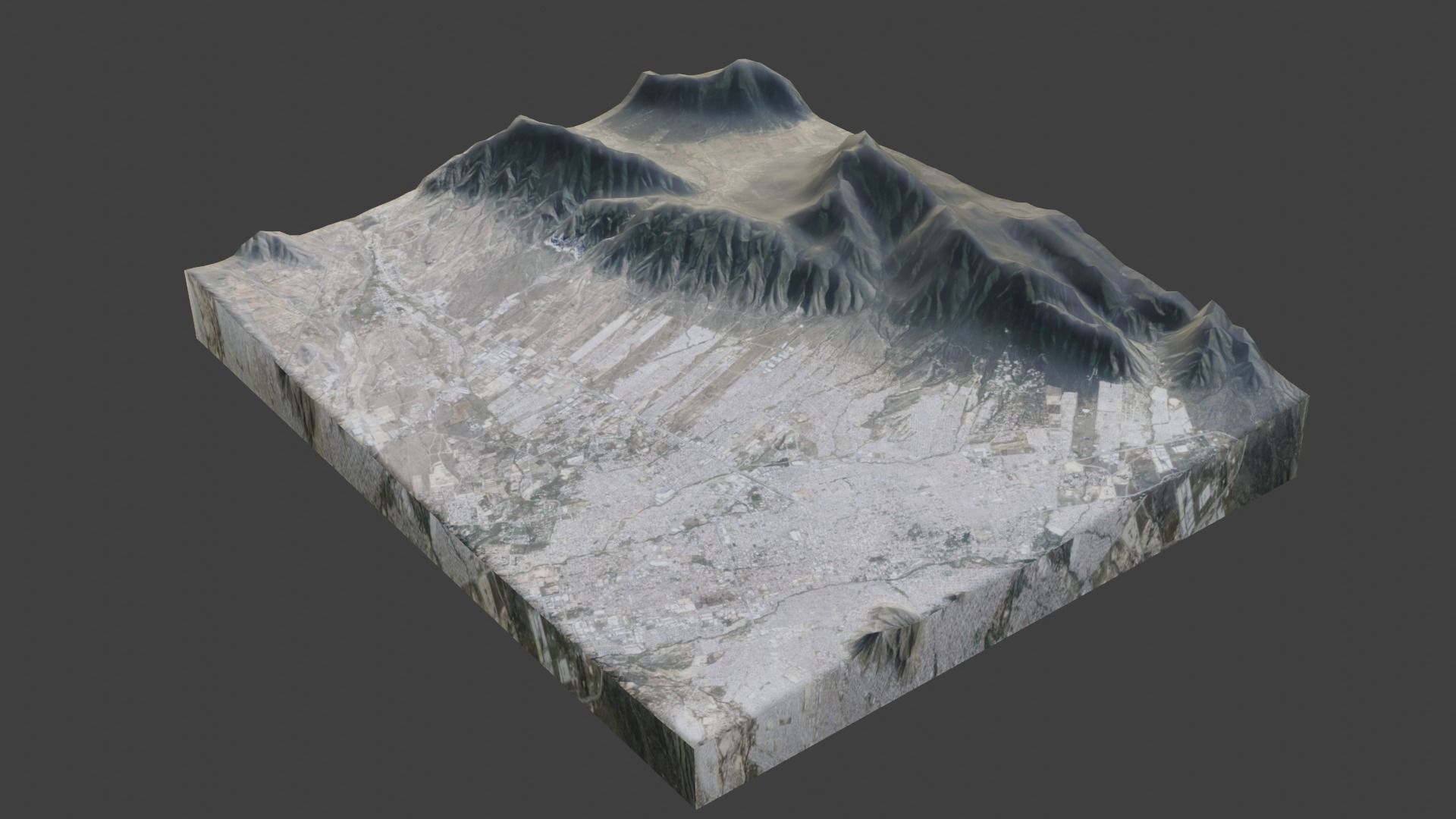 Himalchuli Mountain Low-poly 3D model_3