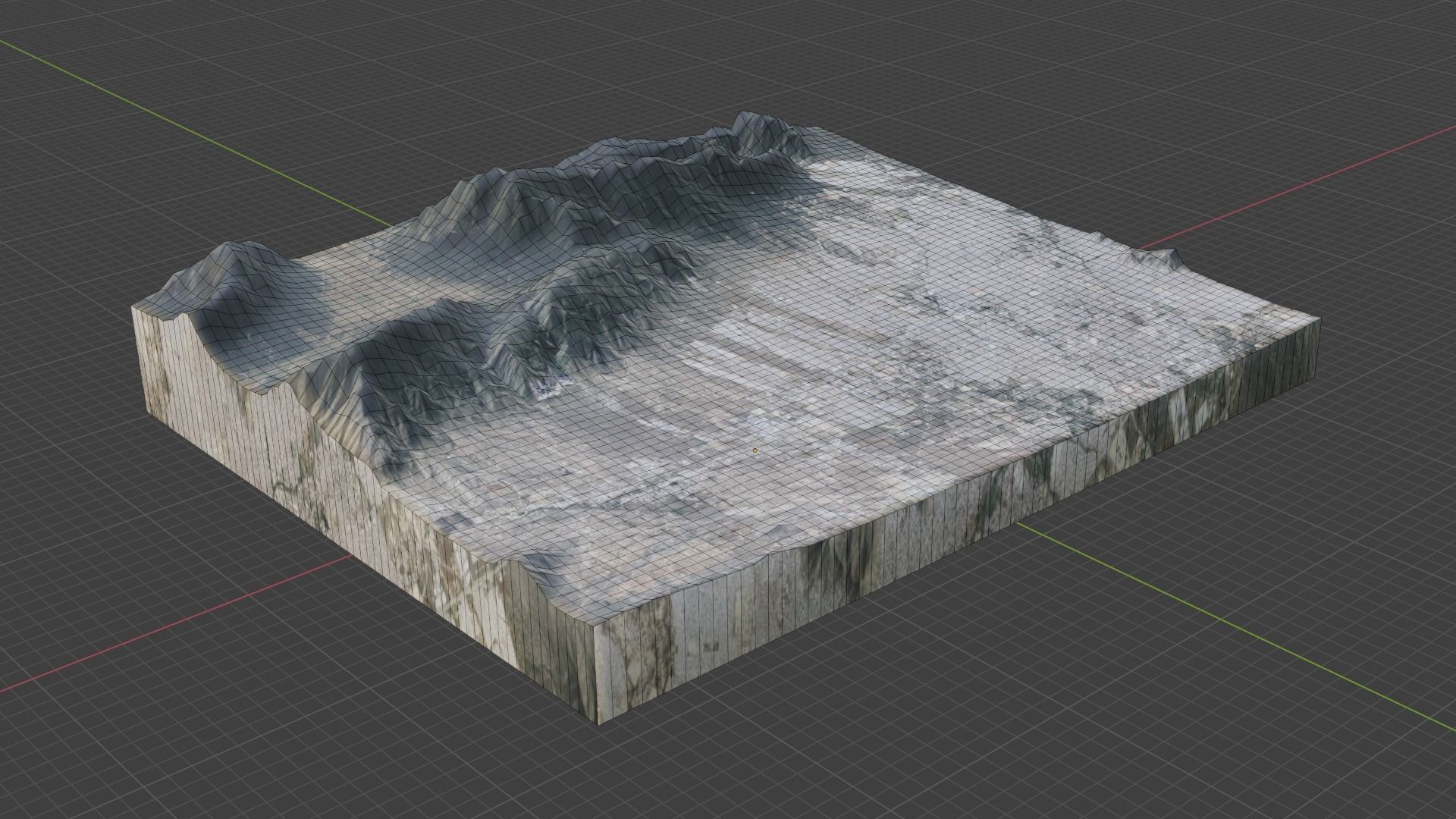 Himalchuli Mountain Low-poly 3D model_6